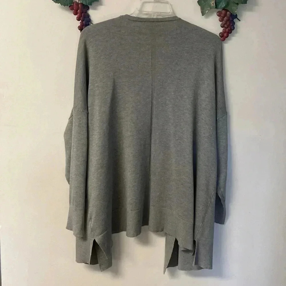 Cardigan Terra & Sky Women's 3x 22/24 Gray Cardigan Sweater for Spring Time - Picture 2 of 8